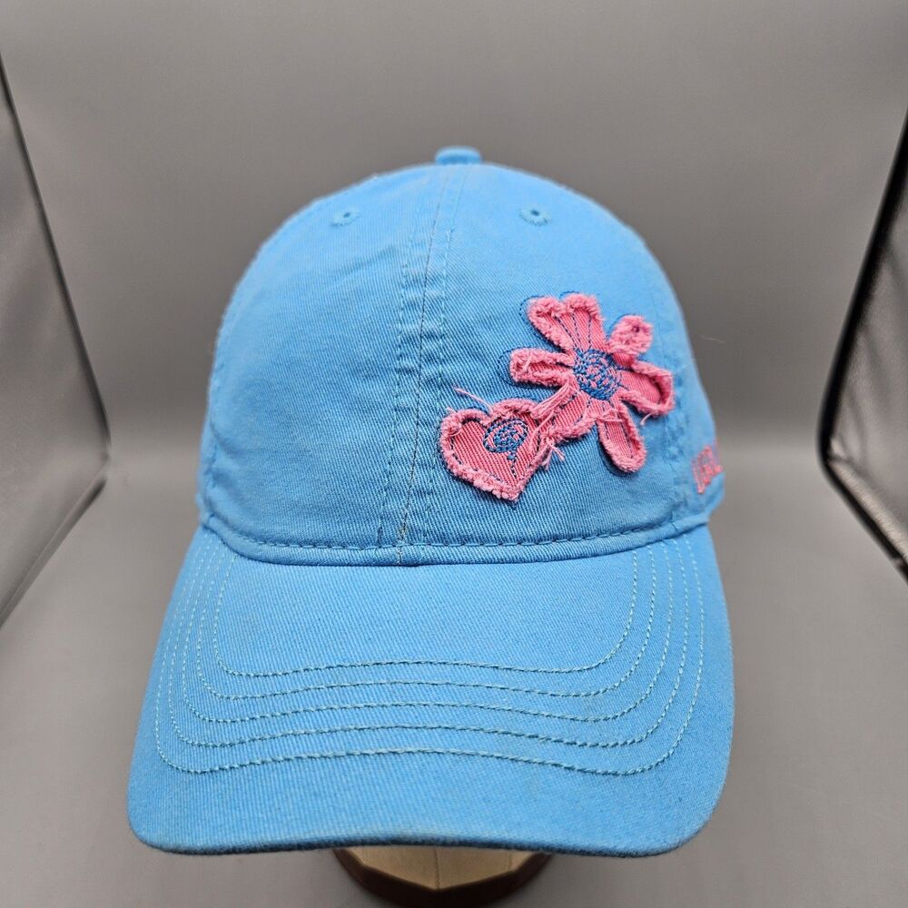 Legoland California Youth Baseball Cap Hat Blue Pink Logo Girls Floral